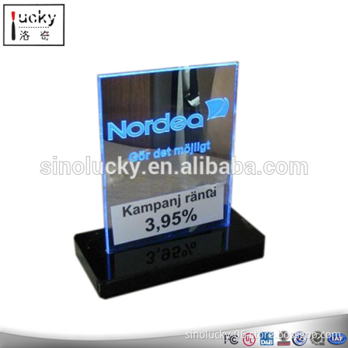 Acrylic LED Information Boards,Acrylic led Laser Engraving Table Menu